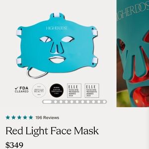 HigherDose Blue Red Light Face Mask. NEW!